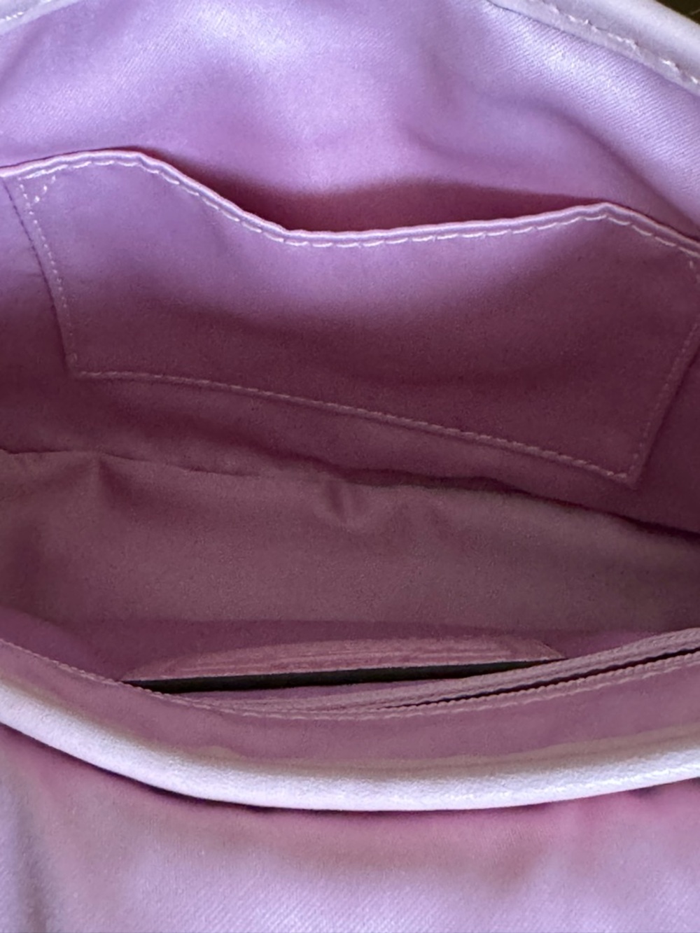 Coach Limited Edition Bleecker Signature Jenny Bag #11593 Pink/Khaki w/Scarf - Picture 13 of 15